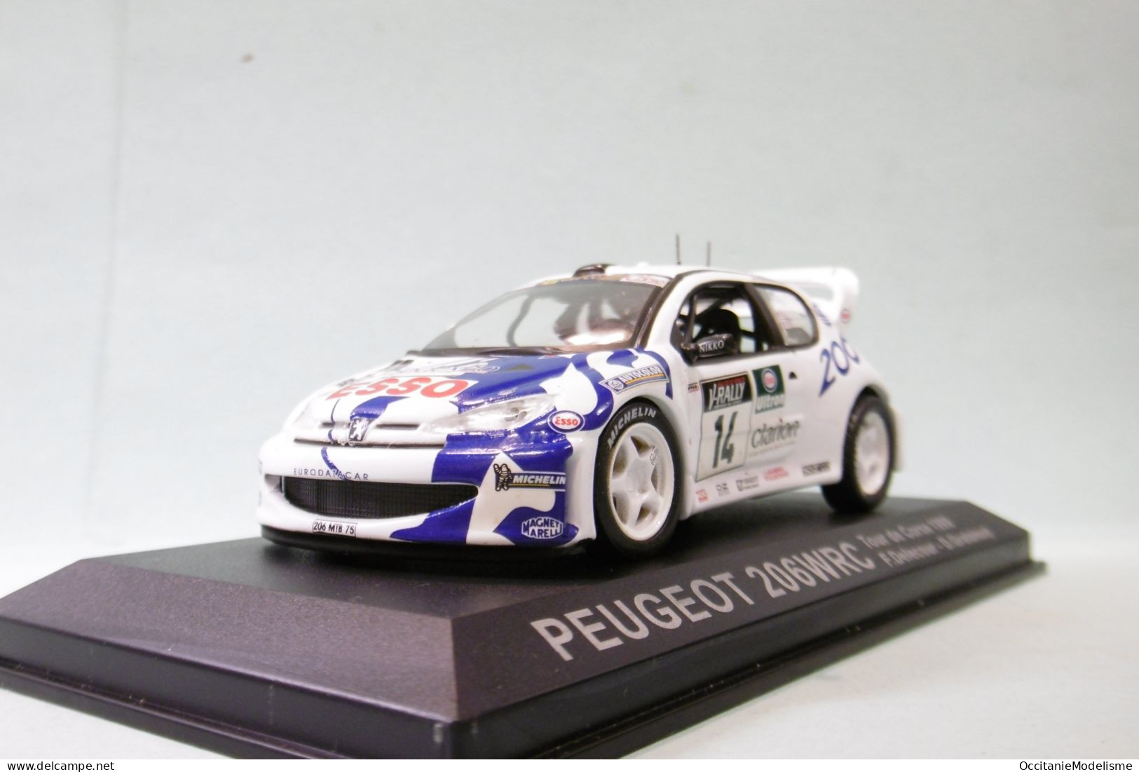 Altaya / Ixo - PEUGEOT 206 WRC #14 Tour De Corse 1999 Delecour - Grataloup 1/43 - Rallye