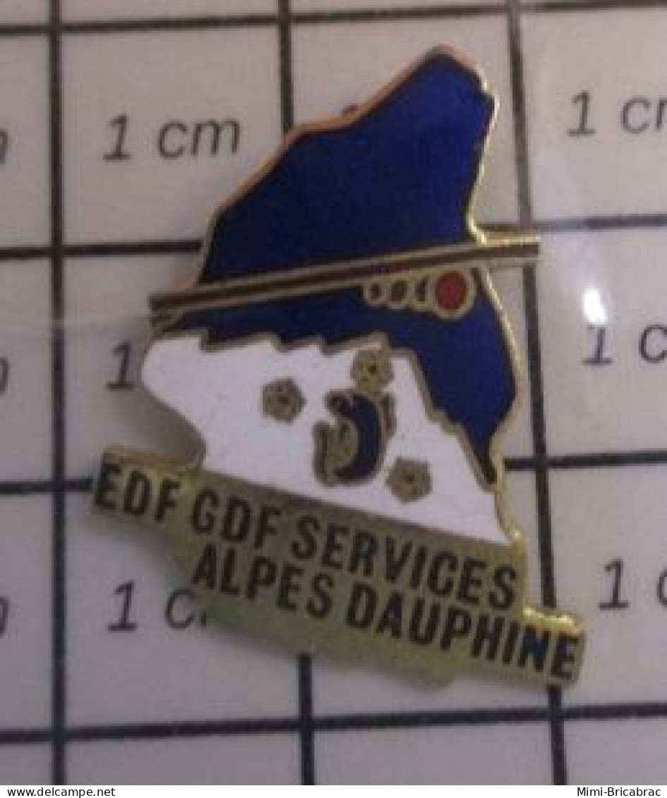 1517 Pin's Pins / Beau Et Rare / EDF GDF / SERVICES ALPES DAUPHINE MONTAGNE TELEPHERIQUE - EDF GDF