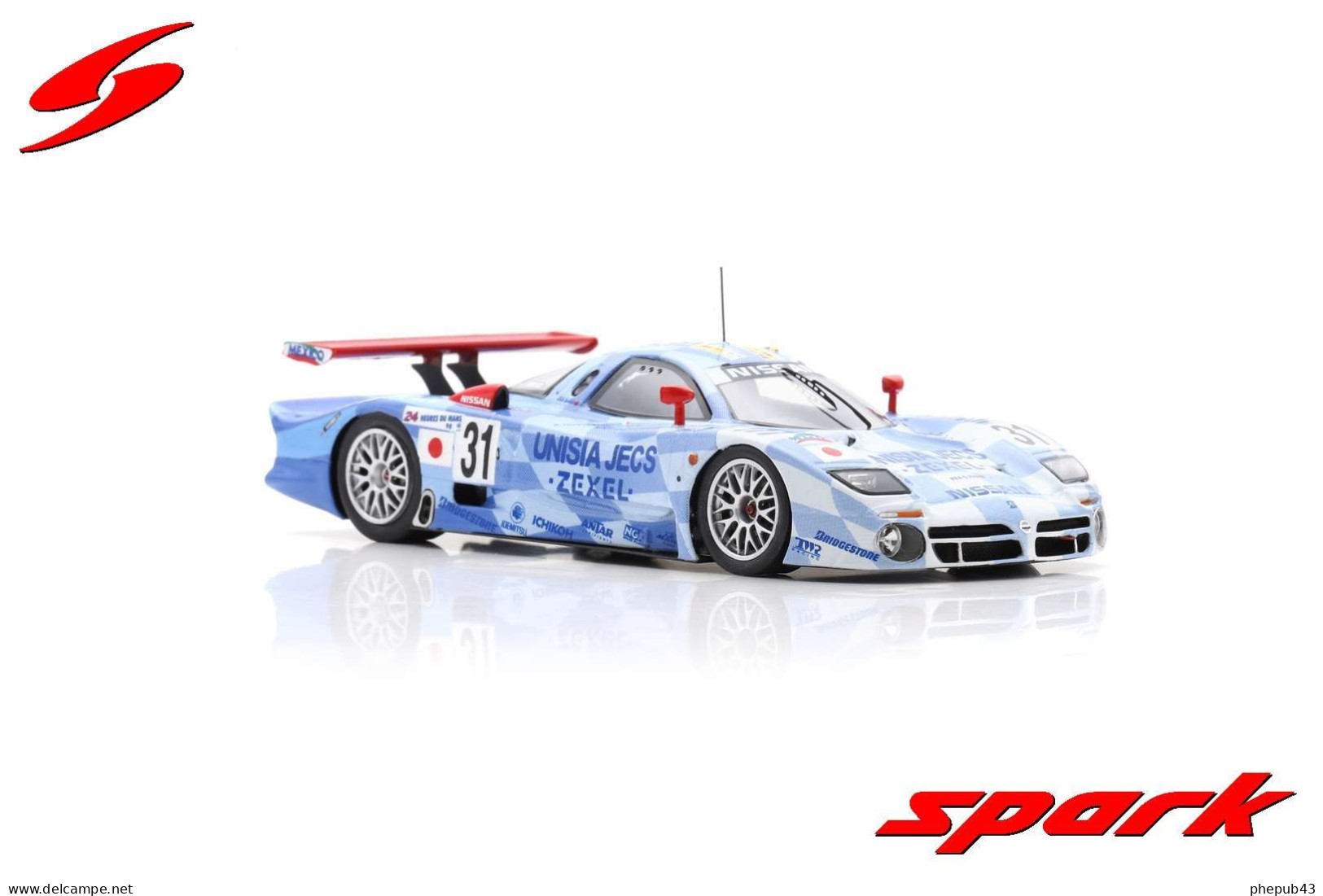 Nissan R390 GT1 - Nissan Motorsports - 6th 24h Le Mans 1998 #31 - A. Montermini/Eric Comas/Jan Lammers - Spark - Spark