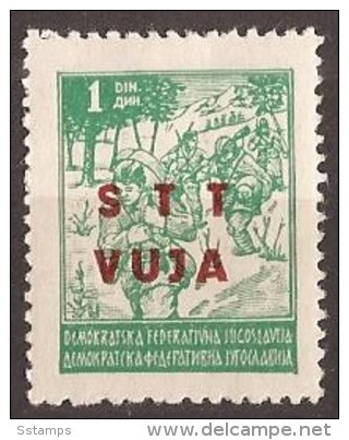 1949 X  12-21  TRIESTE ZONA B JUGOSLAVIJA STT VUJA SLOVENIJA ITALIA MILITARI BANDIERA NEVER HINGED - Nuevos