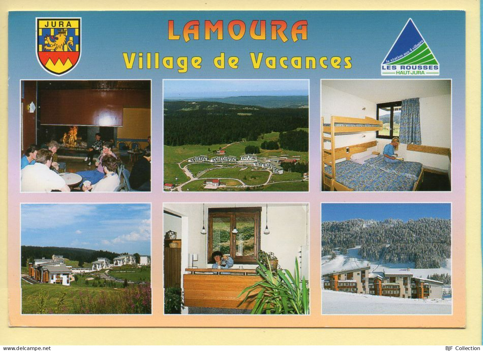 39. LAMOURA / SEPMONCEL – Village De Vacances / La Combe Du Lac / Blason / Multivues (animée) (voir Scan Recto/verso) - Septmoncel