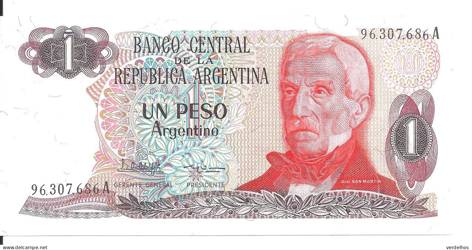 ARGENTINE 1 PESO ARGENTINO ND1983-84 UNC P 311 - Argentina