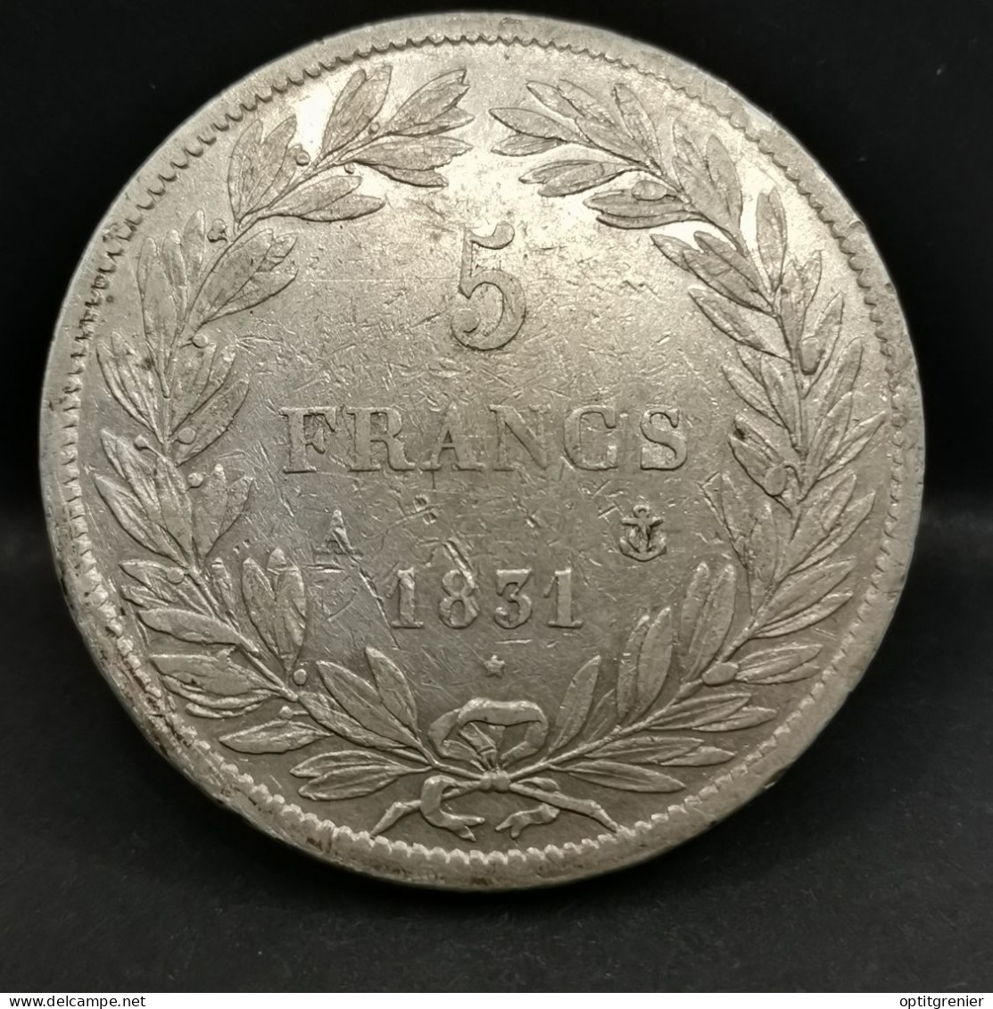 5 FRANCS ARGENT 1831 A PARIS LOUIS PHILIPPE I TIOLER TRANCHE EN RELIEF FRANCE / SILVER - 5 Francs