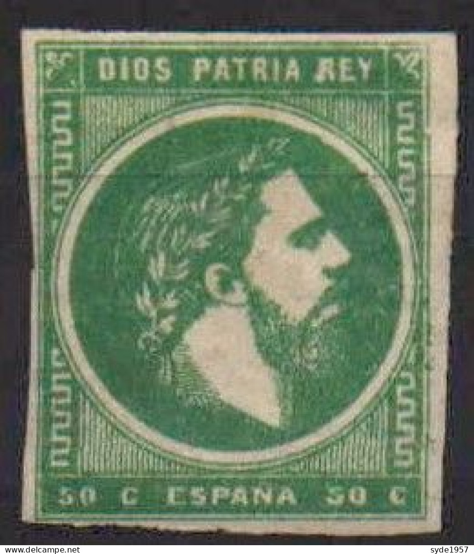 ESPAÑA 1875 CARLOS VII Y&T C3 - Unused Stamps