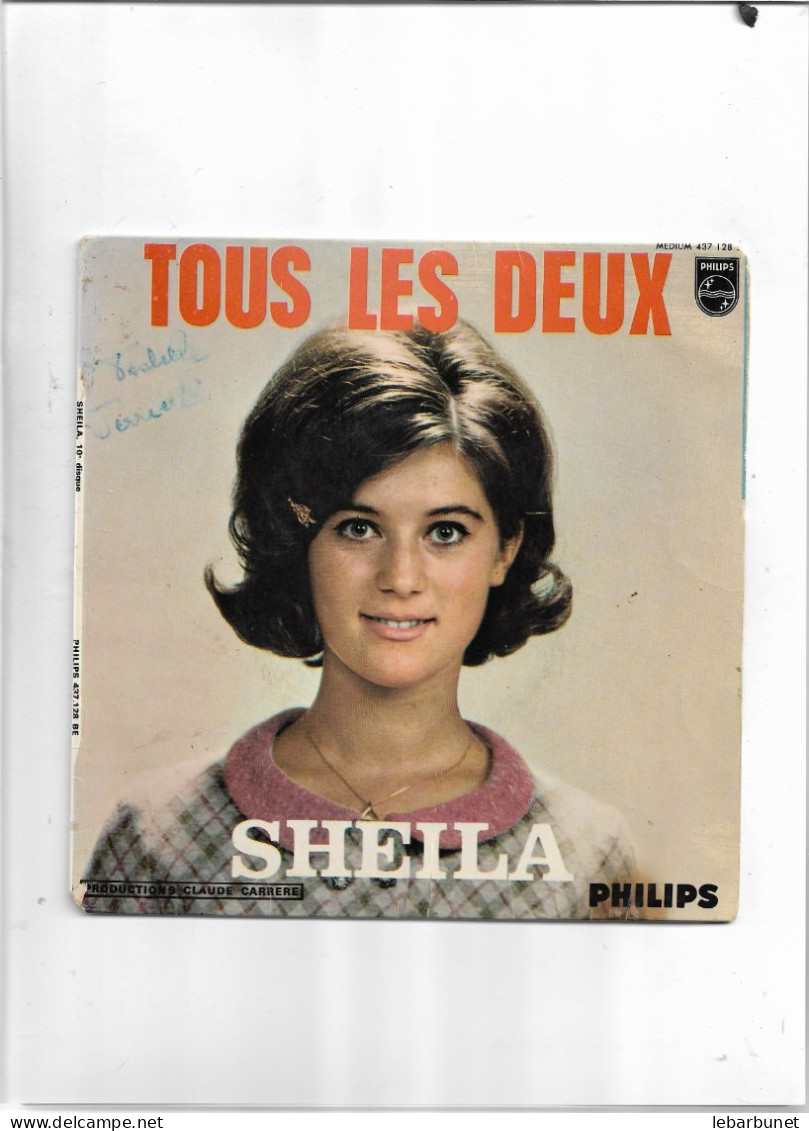 Disque 45 Tours Sheila 4 Titres Tous Les Deux-le Folklore Américain-dans La Glace-à La Mème Heure - Other - French Music