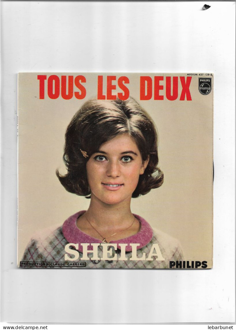 Disque 45 Tours Sheila 4 Titres Tous Les Deux-le Folklore Américain-dans La Glace-à La Mème Heure - Other - French Music
