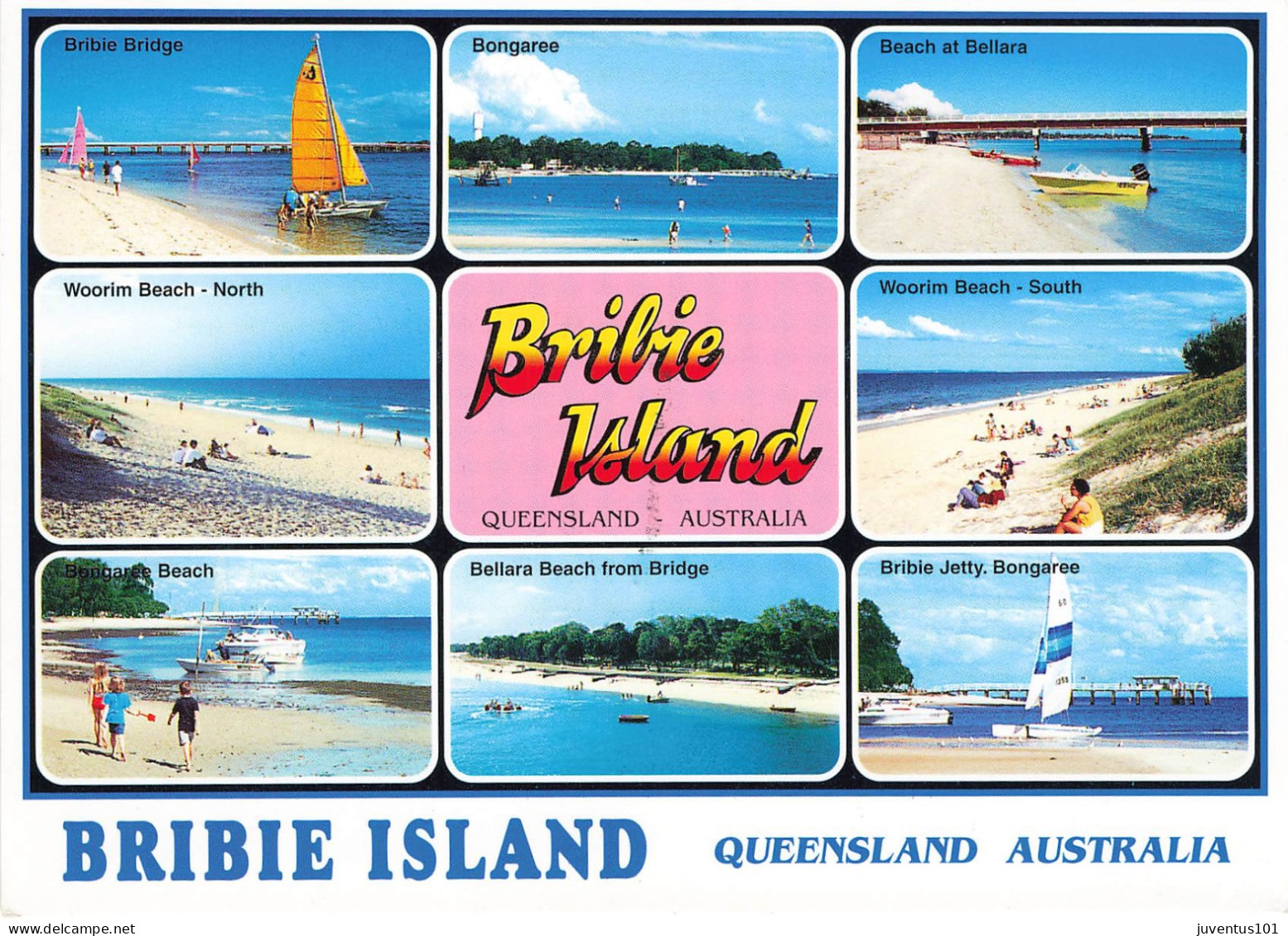 CPSM Australia-Bribie Island-Multivues-Beau Timbre      L2637 - Autres & Non Classés