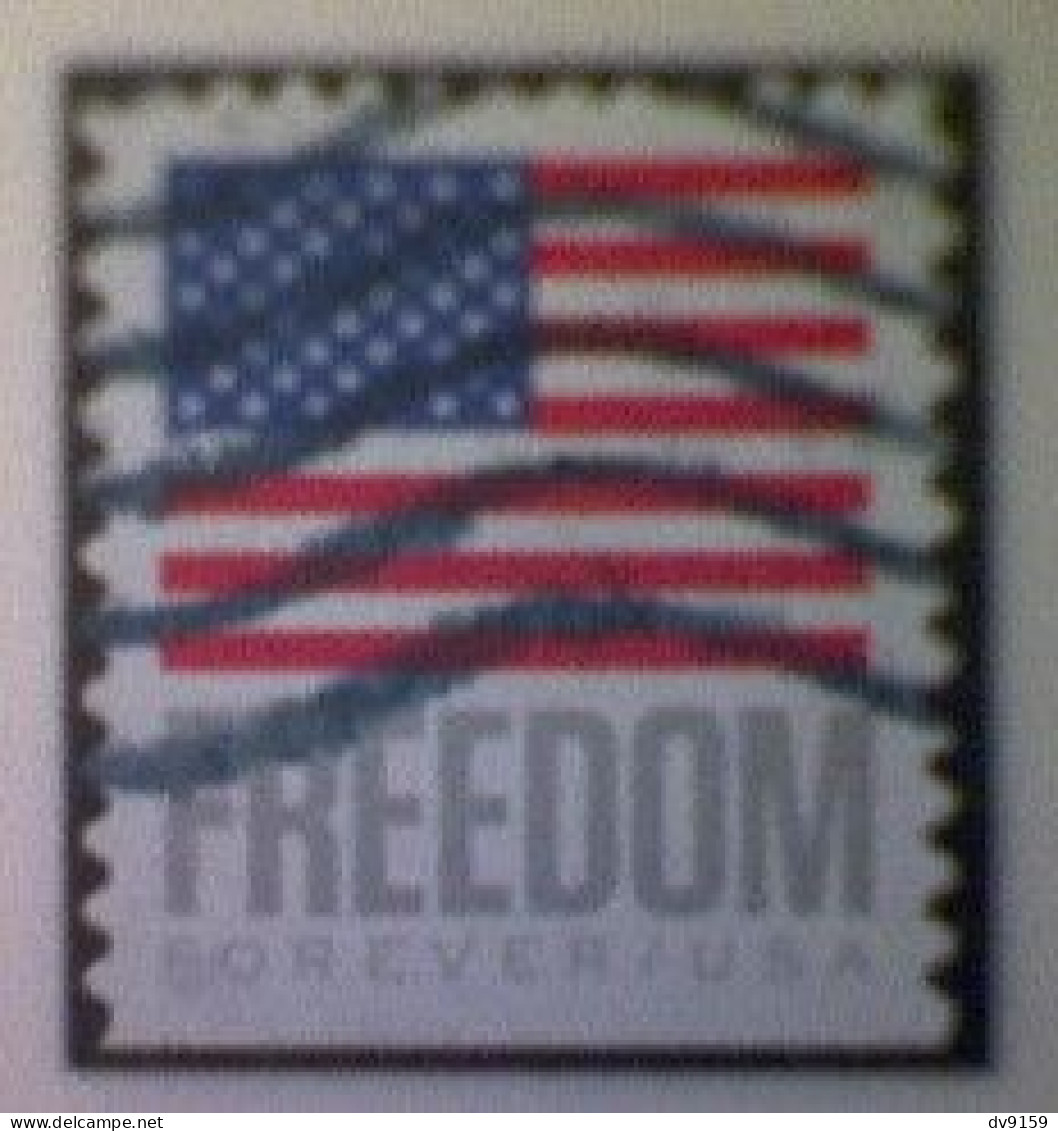 United States, Scott #5790, Used(o) Booklet, 2023, Flag Definitive: Freedom Flag, (63¢) Forever - Gebruikt