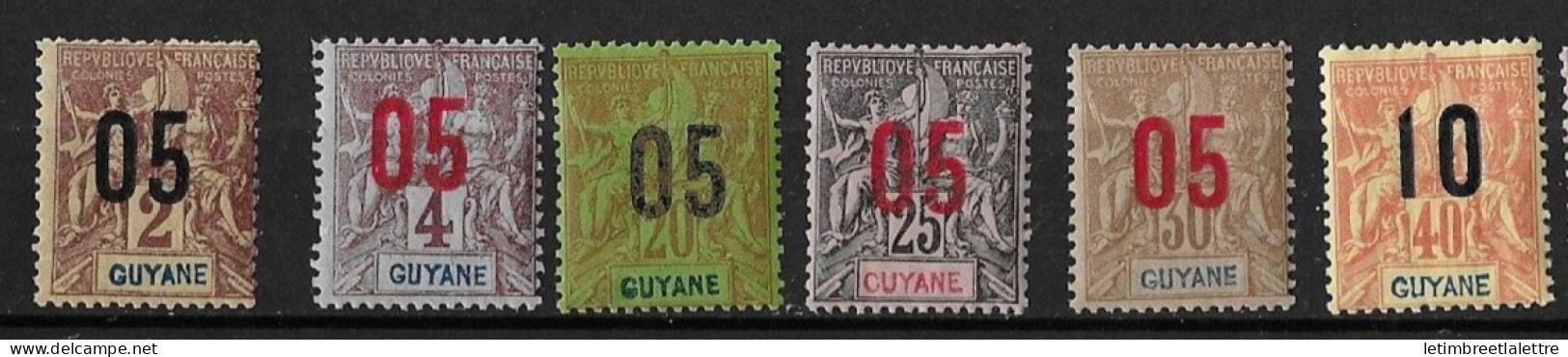 Guyane - YT N° 66 à 71 ** - Neuf Sans Charnière - Neufs