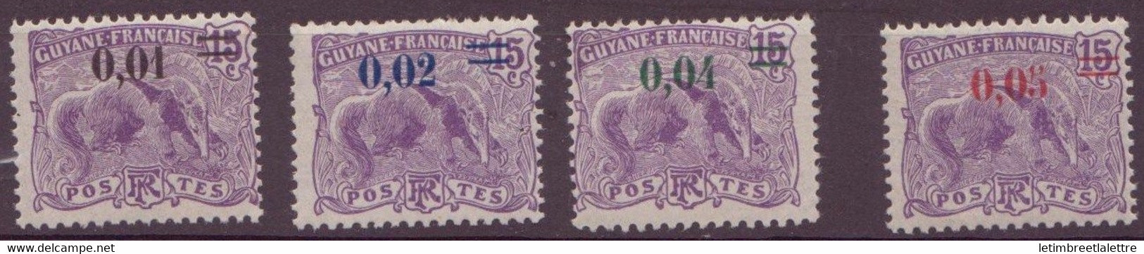 Guyane - YT N° 91 à 94 ** - Neuf Sans Charnière - 1922 - Neufs