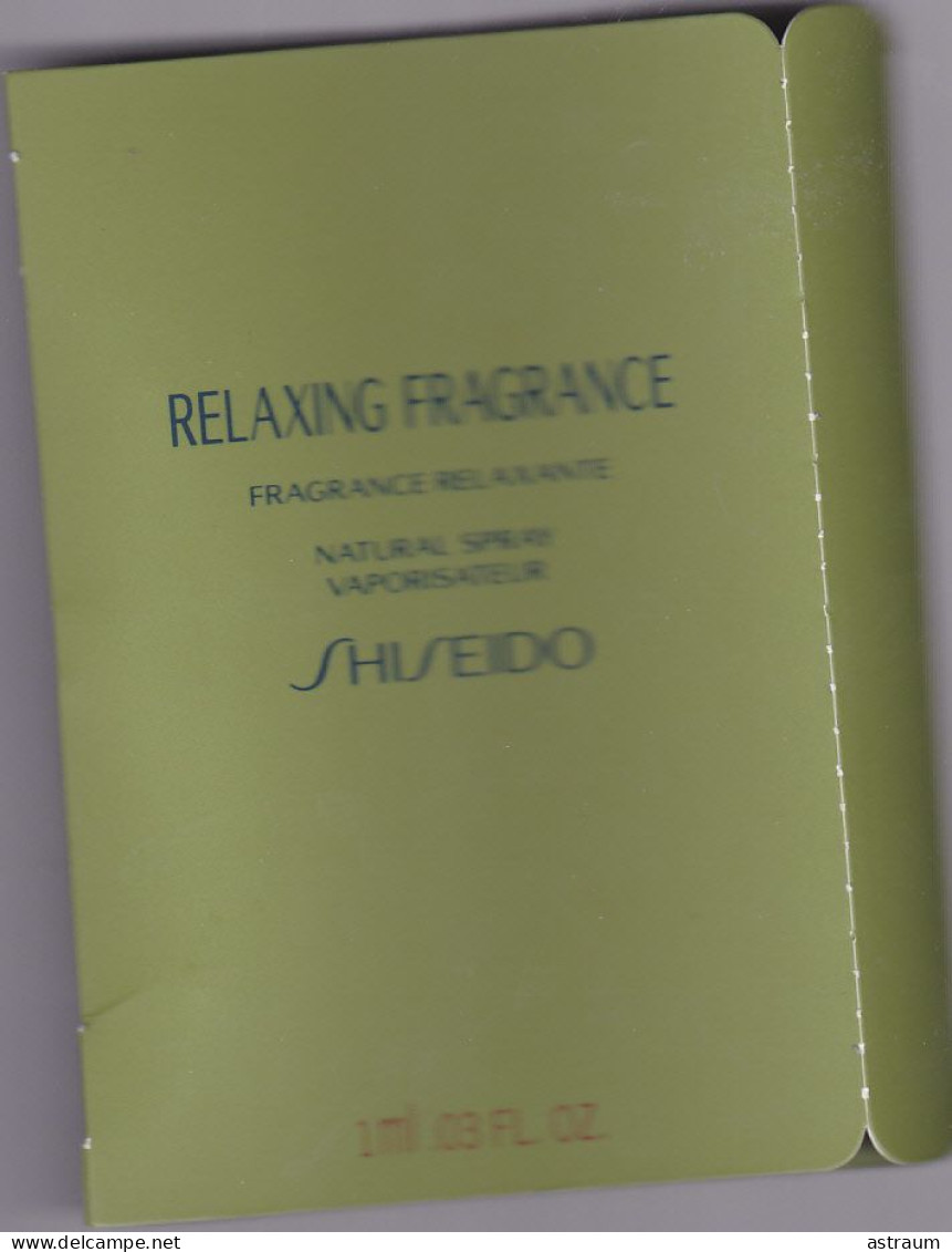 Ancienne Miniature De Parfum - SHISEIDO - EDT - Relaxing Fragrance - Vaporisateur Pleine Avec Boite 1ml - Miniaturas Mujer (en Caja)