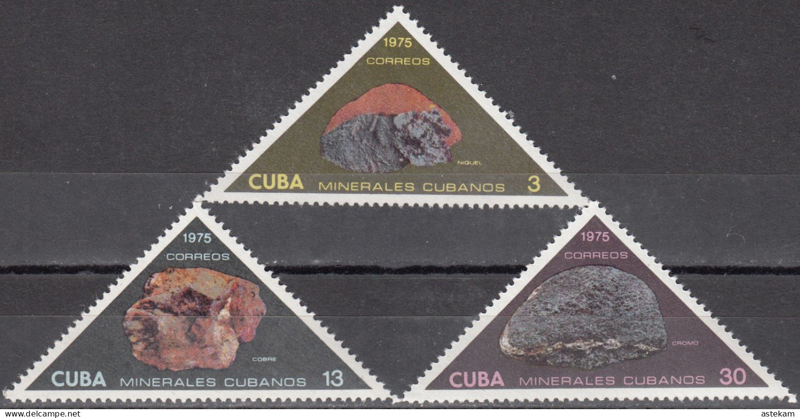 CUBA 1975, CUBAN MINERALS, COMPLETE MNH SERIES With GOOD QUALITY,*** - Ongebruikt