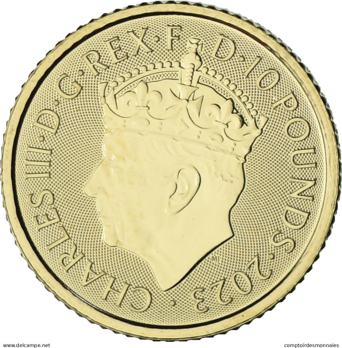Grande-Bretagne, 10 Pounds, 1/10 Oz, Coronation Of King Charles III, 2023 - Maundy Sets & Herdenkings