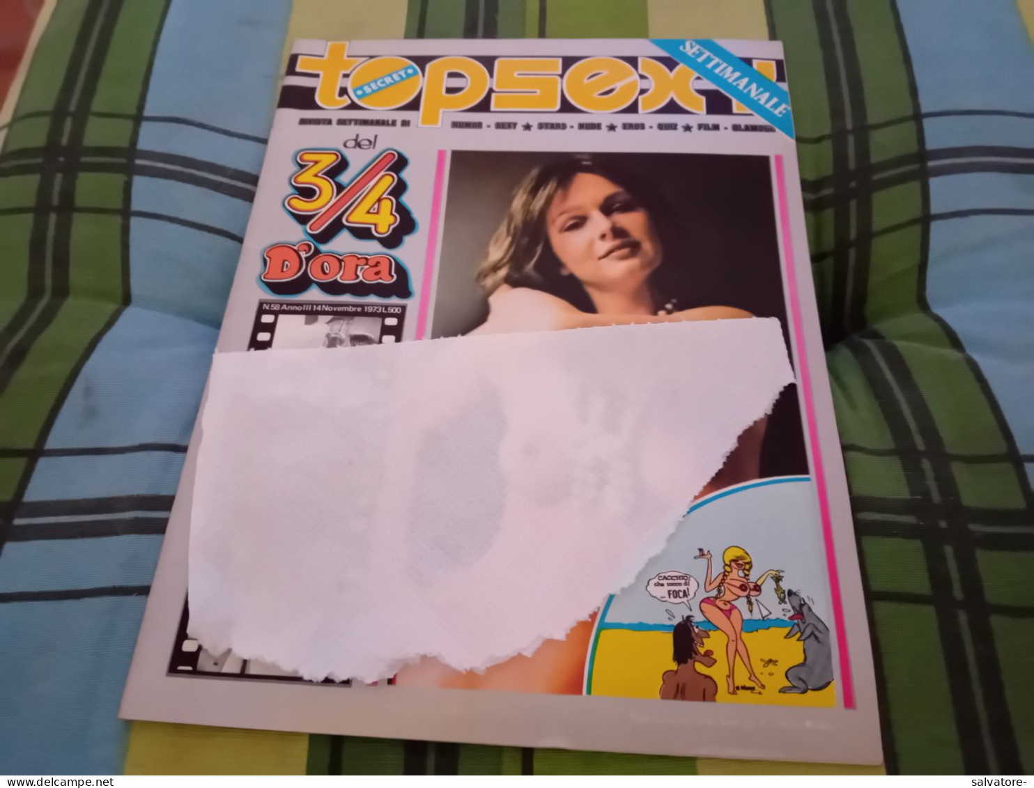 RIVISTA TOP SEX NUMERO 58 - 14 NOVEMBRE 1973 - Cinéma