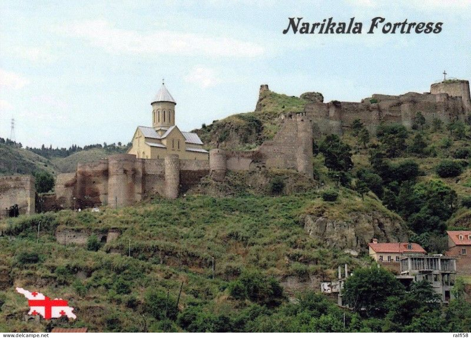 1 AK Georgien * Festung Narikala Mit Der Nariqala-Kirche über Der Altstadt Von Tiflis - Erbaut Ab Dem 3. Jahrhundert * - Géorgie