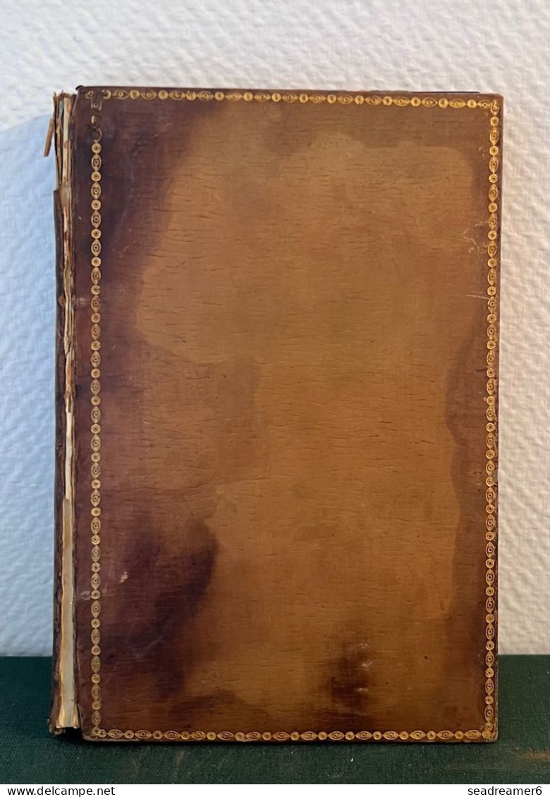 LIVRE RARE Cuir 1817 " ETAT GENERAL DES POSTES DU ROYAUME DE FRANCE " EX COLLECTION BAUDOT - Philatelie Und Postgeschichte