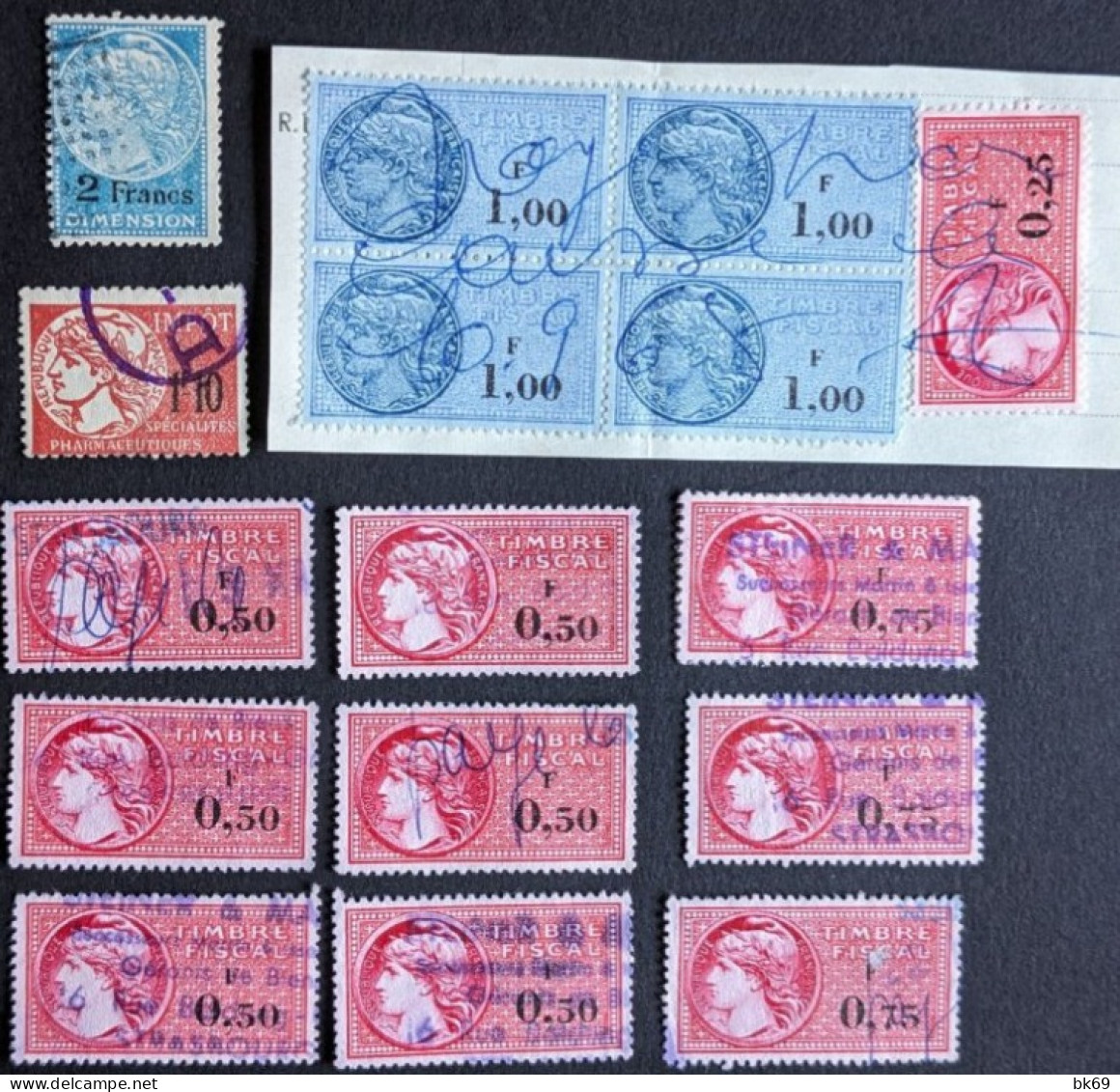 Lot 16 Timbres Fiscaux - Marche Da Bollo