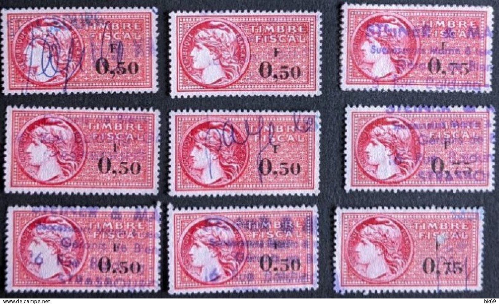 Lot 16 Timbres Fiscaux - Marche Da Bollo