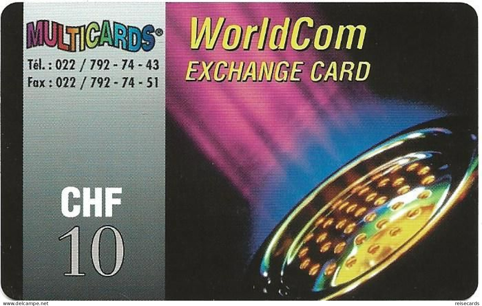 Switzerland: Prepaid Multicards - WorldCom - Schweiz
