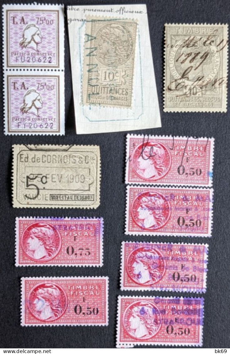 Lot 11 Timbres Fiscaux - Marche Da Bollo