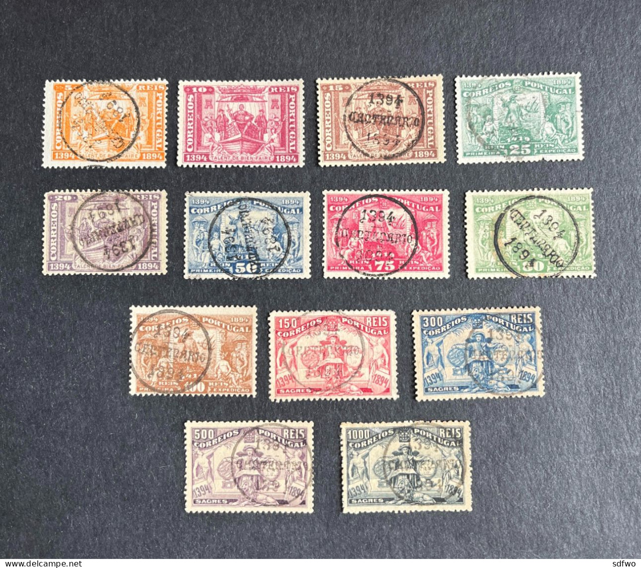 (T1) Portugal - 1894 Henry Navigator Complete Set - Af. 98 To 110 (Used) - Used Stamps