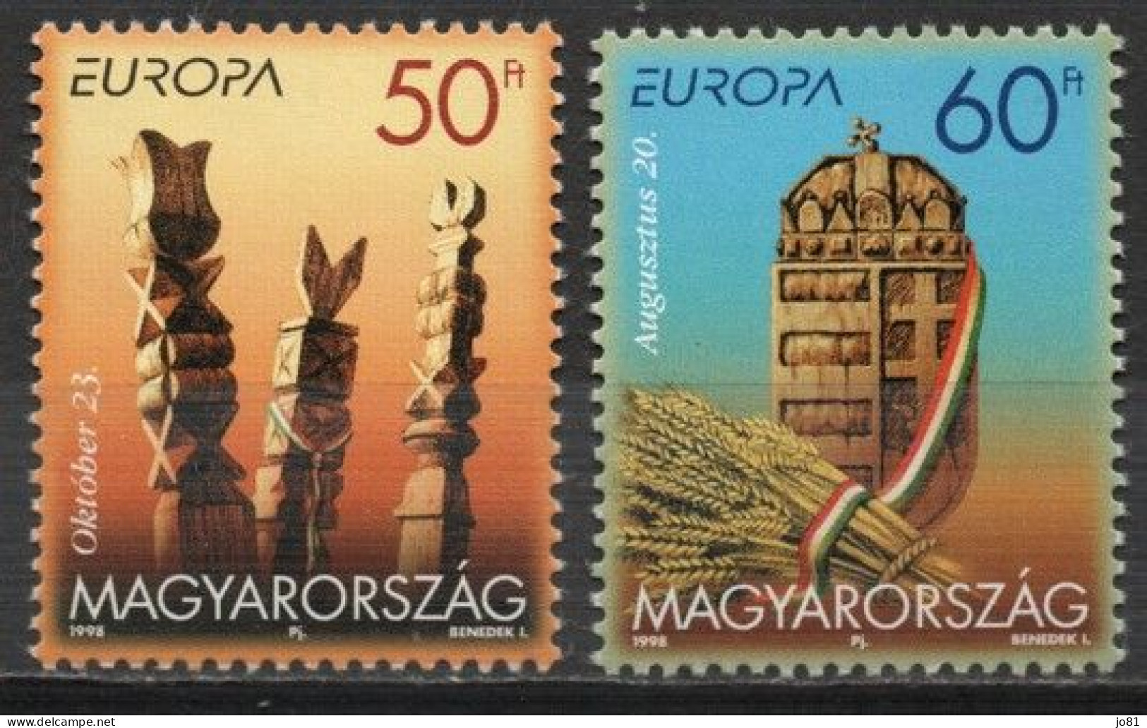 Hongrie YT 3645-3646 Neuf Sans Charnière XX MNH Europa 1998 - Unused Stamps