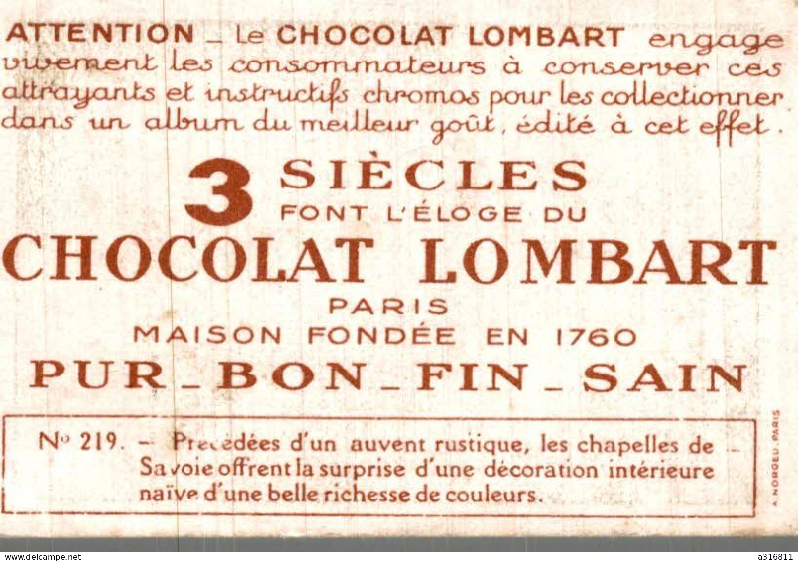 Chocolat Lombart - Lombart