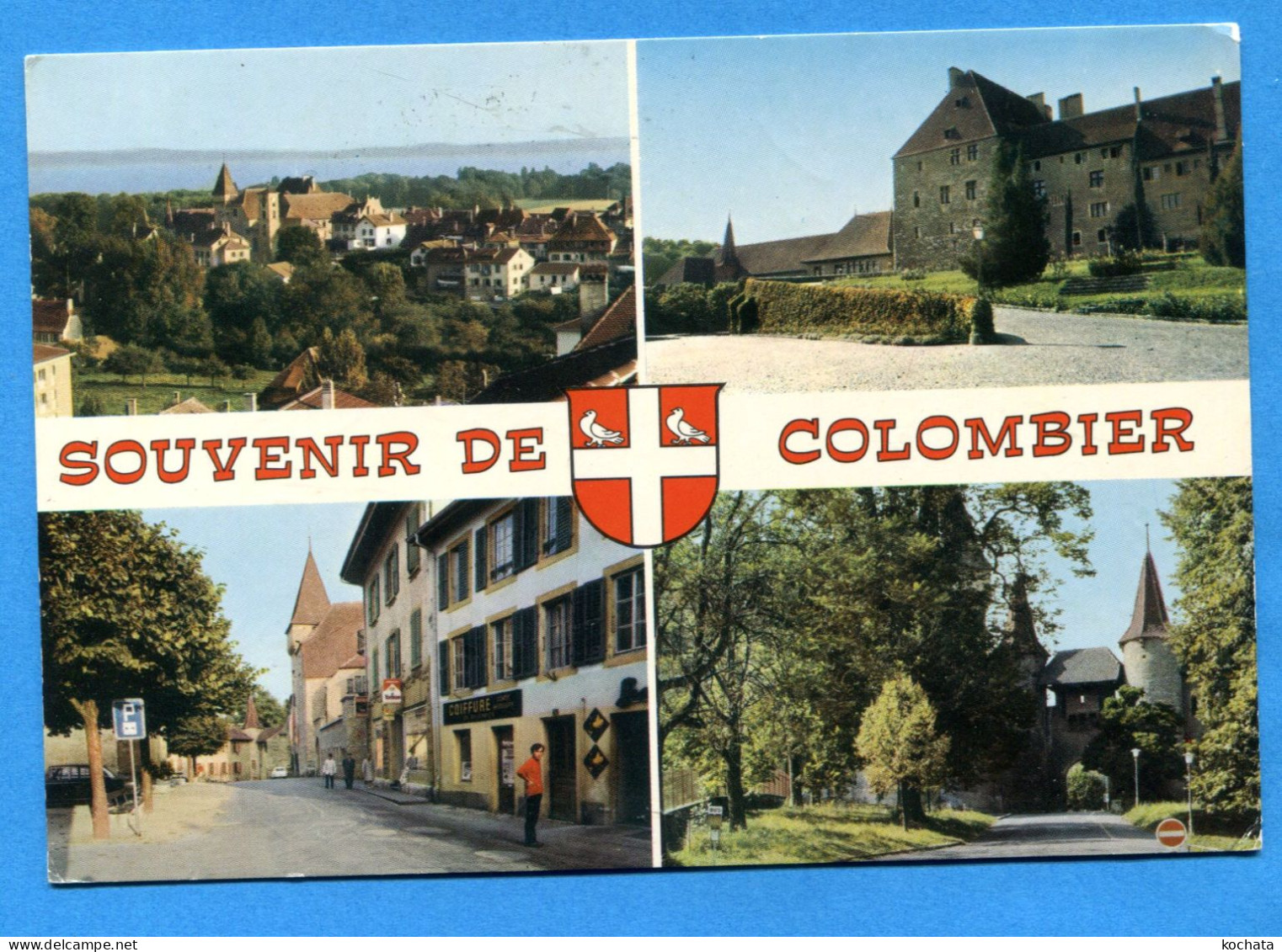 FEL1672, Souvenir De Colombier, Marlboro, Coiffeur, 9353, GF, Circulée 1975 - Colombier