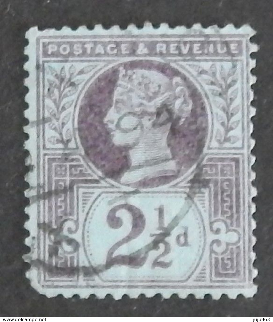 GRANDE BRETAGNE YT 95 OBLITÉRÉ " VICTORIA" ANNÉES 1887/1890 - Used Stamps