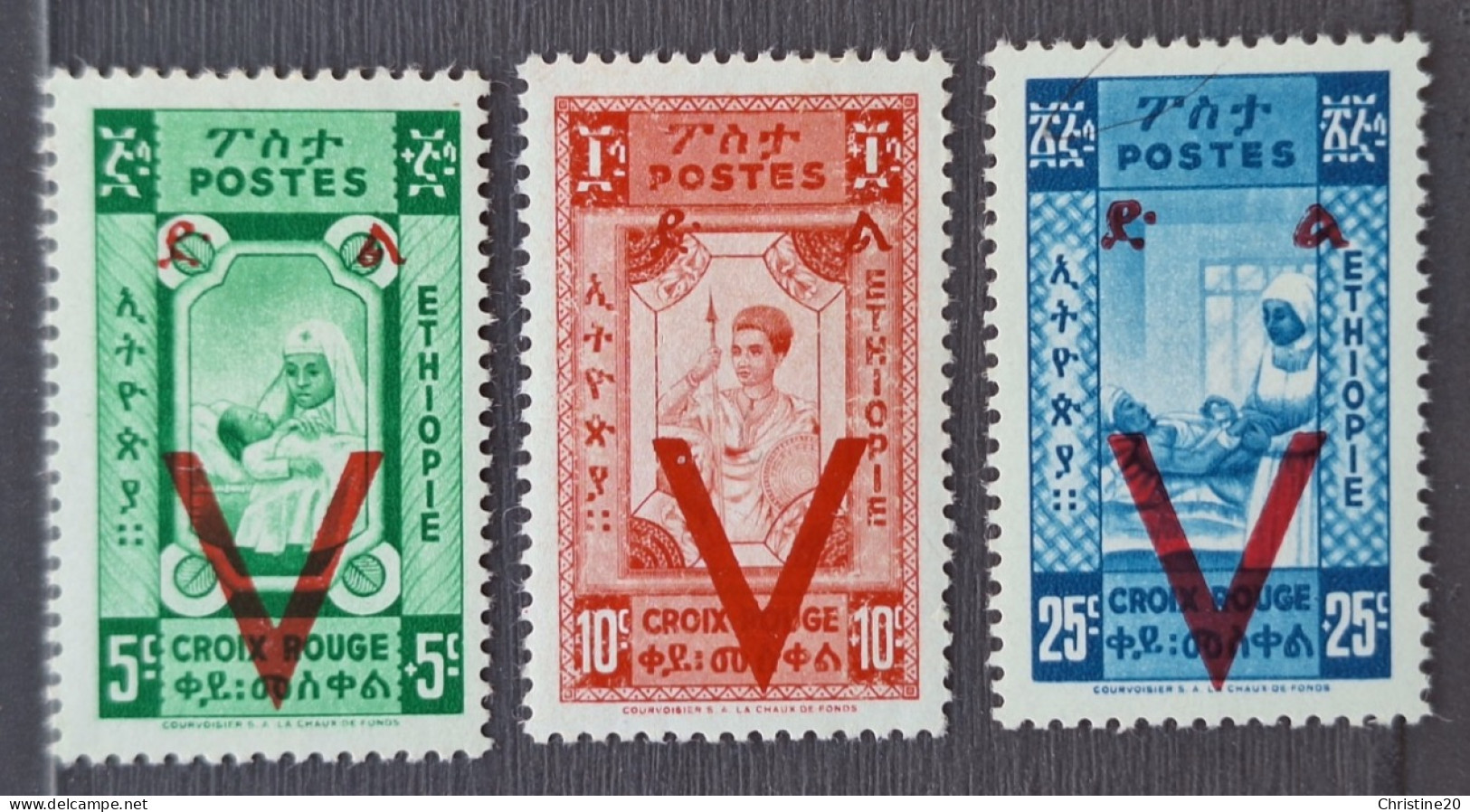 Ethiopie 1945 N°242/45 *TB Cote 20€ - Ethiopie