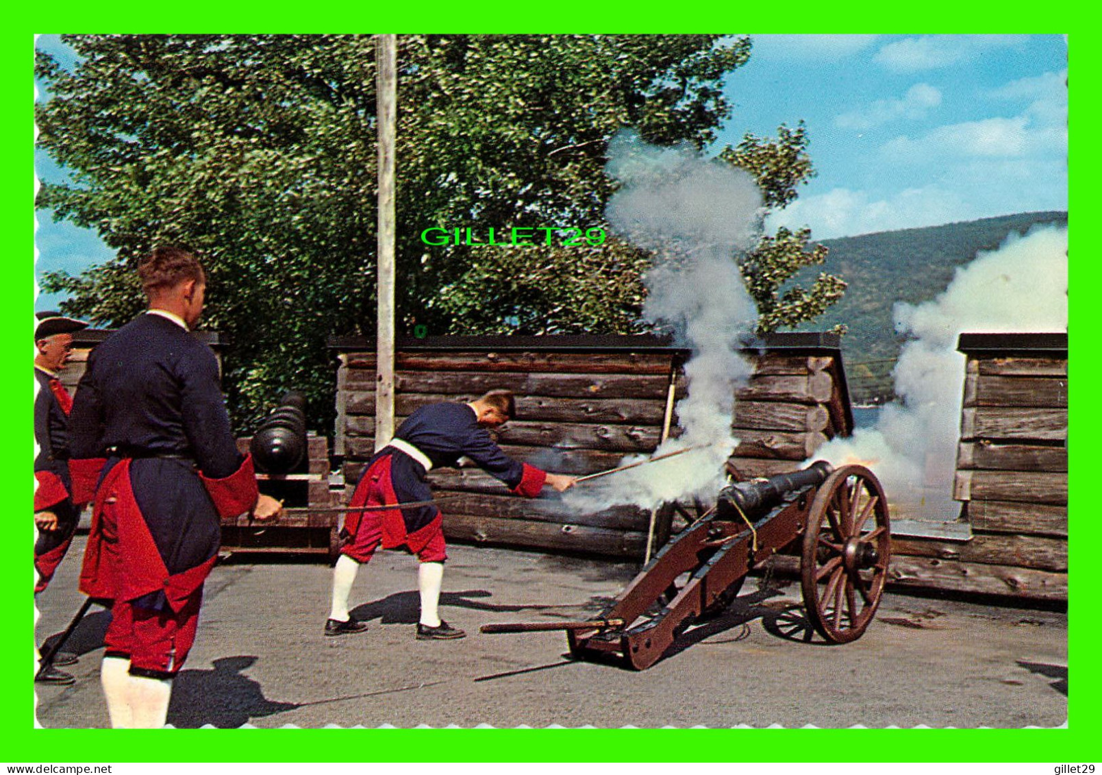 LAKE GEORGE, NY - HISTORIC FORT WILLIAM HENRY - UNIFORM OF THE BRITISH ARTILLERYMEN - DEXTER PRESS INC - - Lake George