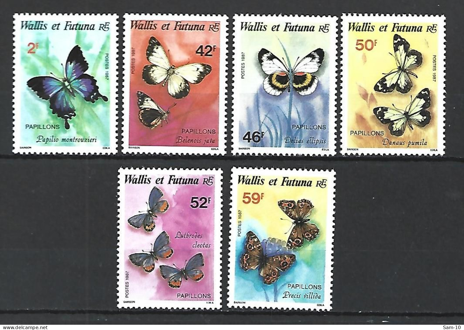 Timbre De Wallis & Futuna Neuf ** N 353 / 358 - Neufs