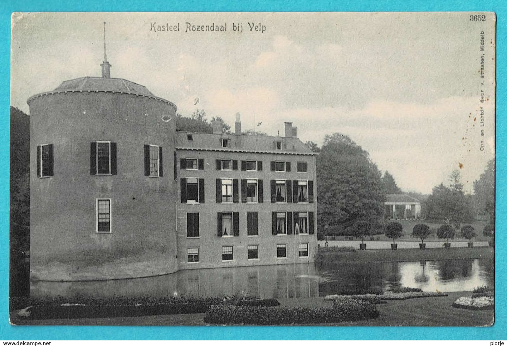 * Velp (Gelderland - Nederland) * (Opn En Lichtdr Gebr V Straaten 3652) Kasteel Rozendaal, Chateau, Schloss, Old, Rare - Velp / Rozendaal