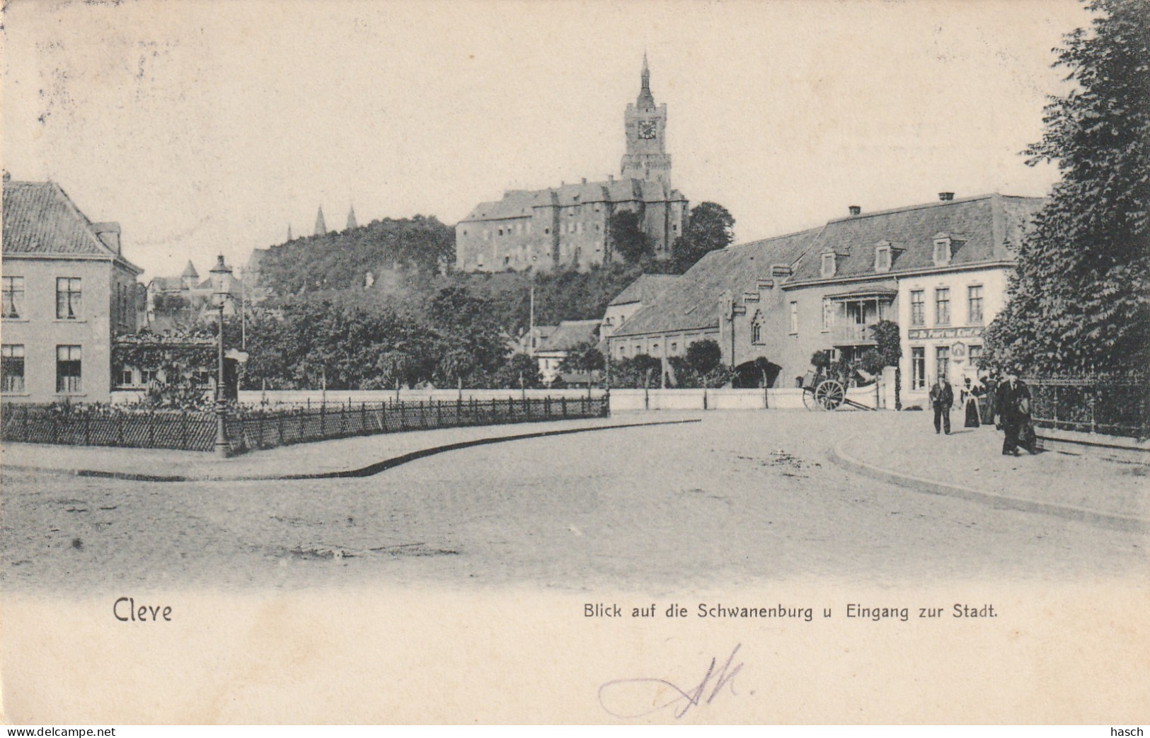 4920 187 Cleve, Blick Auf Die Schwanenburg Und Eingang Zur Stadt. 1904.  - Kleve