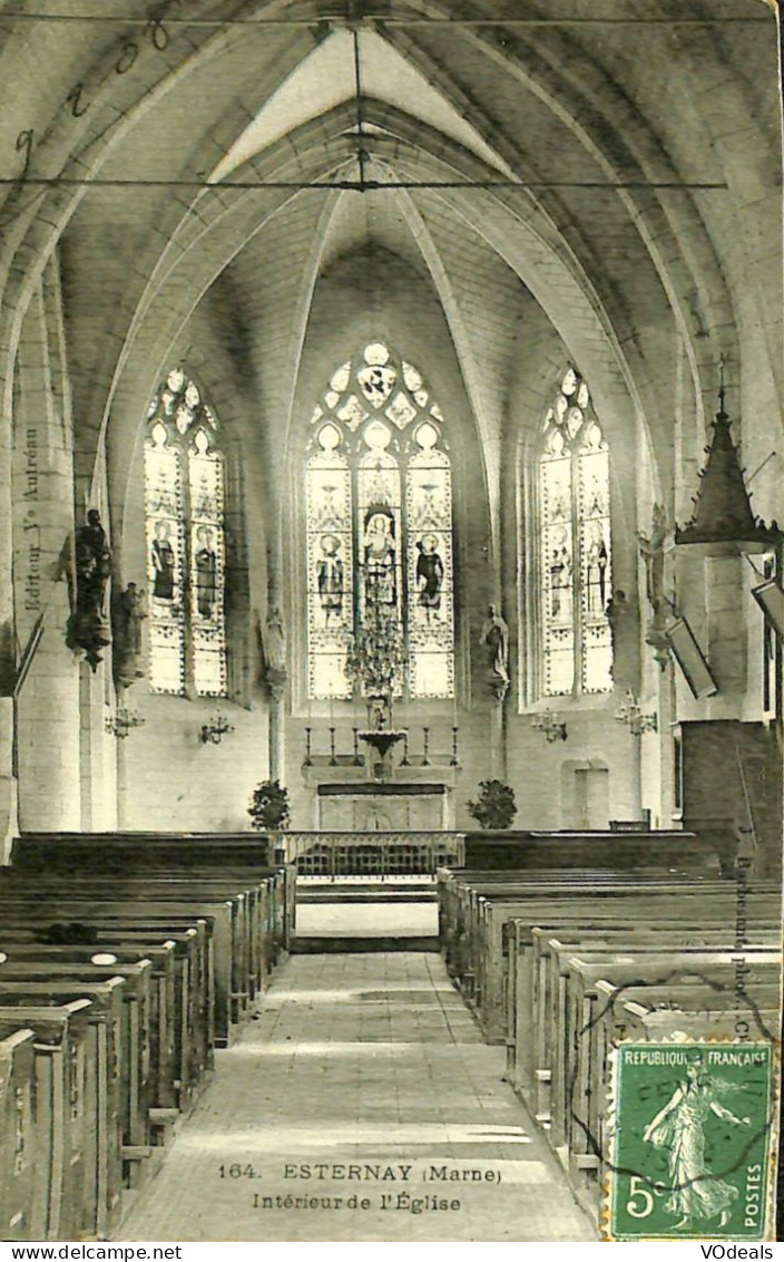 France - (51) Marne - Esternay - Intérieur De L'Eglise - Esternay