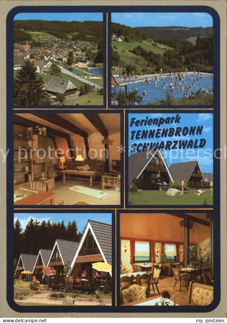 72411673 Tennenbronn Ferienpark Total Schwimmbad Bungalows Innenraum Schramberg - Schramberg