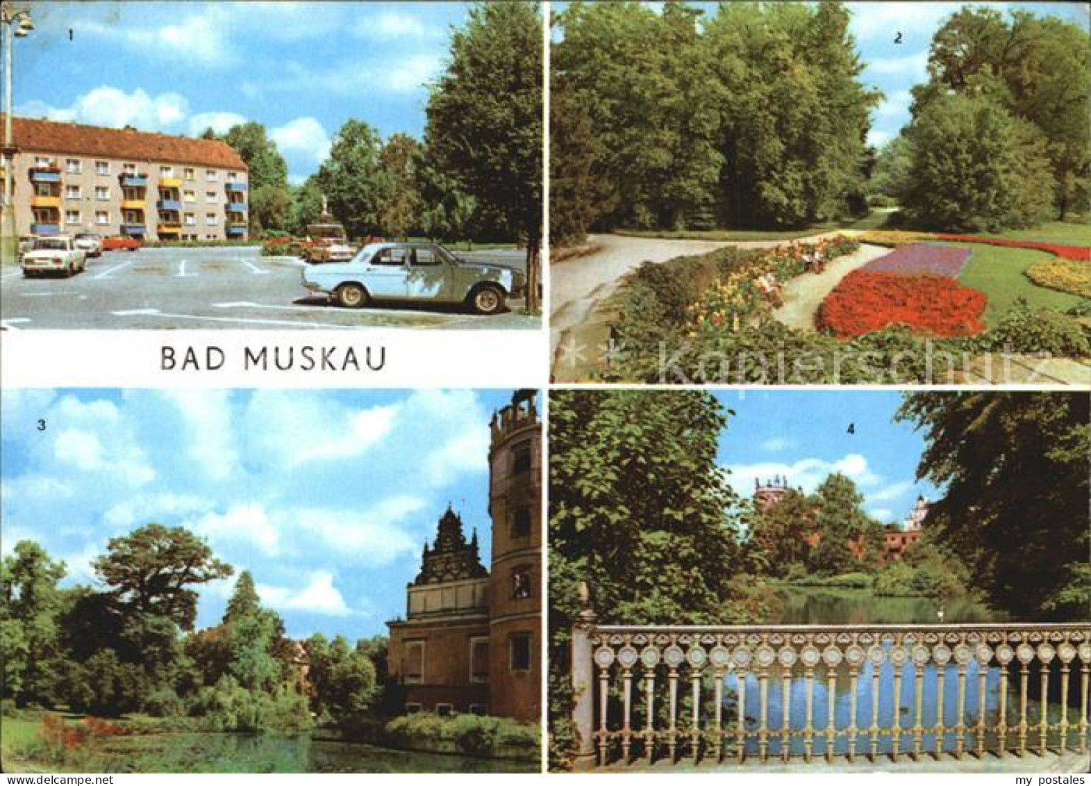 72411606 Bad Muskau Oberlausitz PdF Park Moorbad Schlossruine Bad Muskau - Bad Muskau