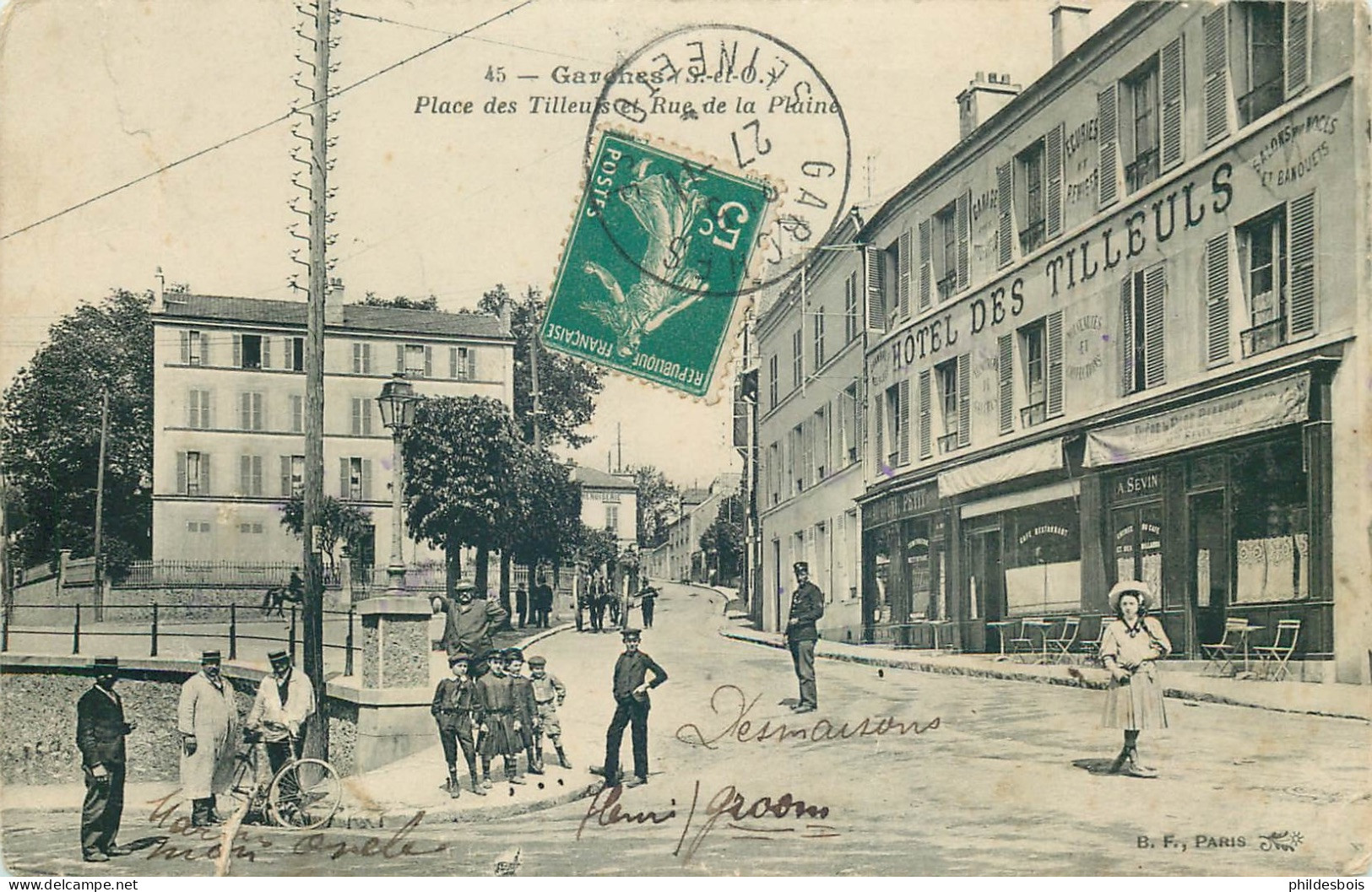 HAUTS DE SEINE  GARCHES  Place Des Tilleuls Et Rue De La Plaine (déchihaut Ghe) - Garches