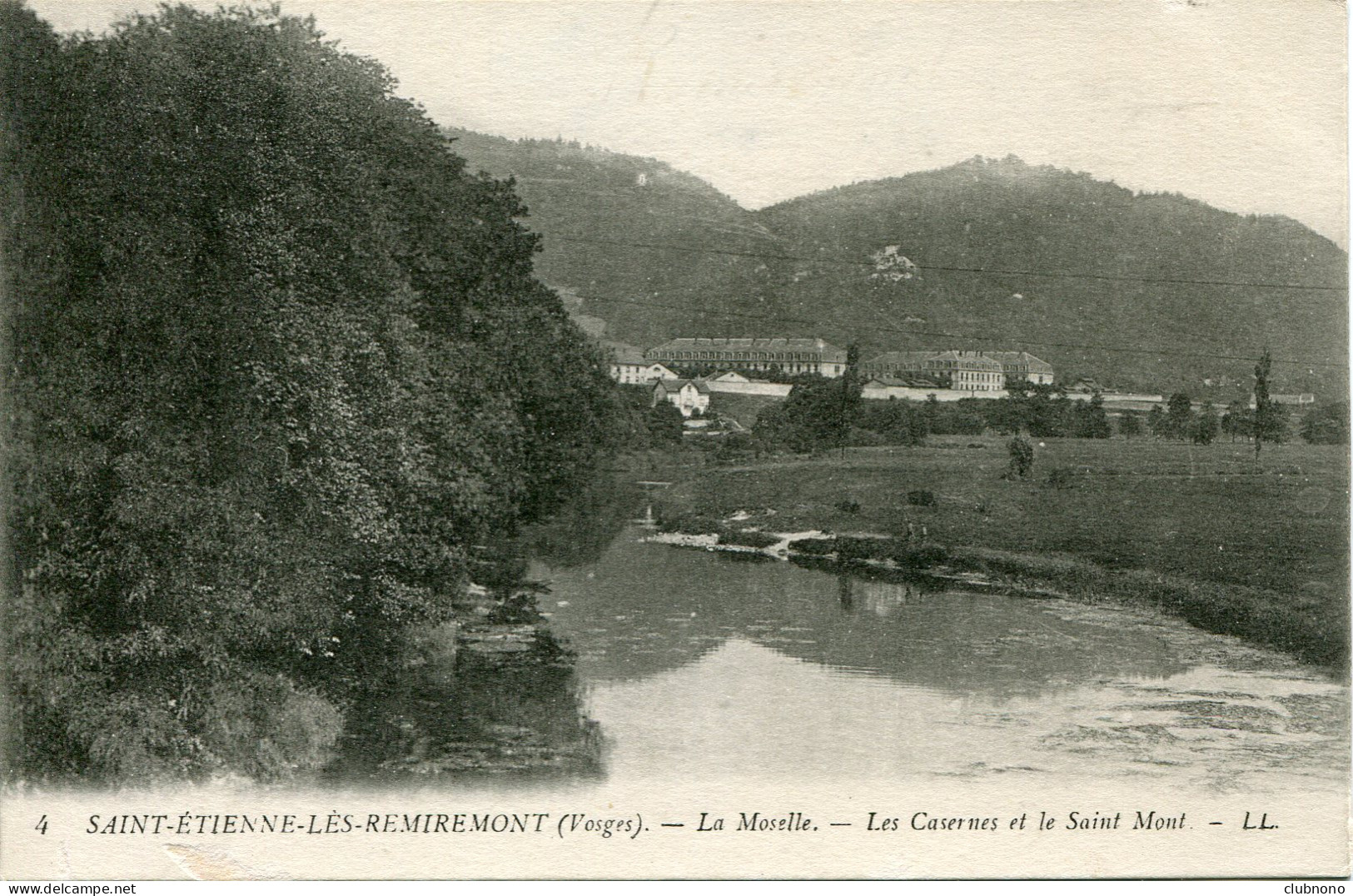 CPA  -  SAINT-ETIENNE-LES-REMIREMONT - LA MOSELLE - LES CASERNES ET LE SAINT-MONT (1918) - Saint Etienne De Remiremont