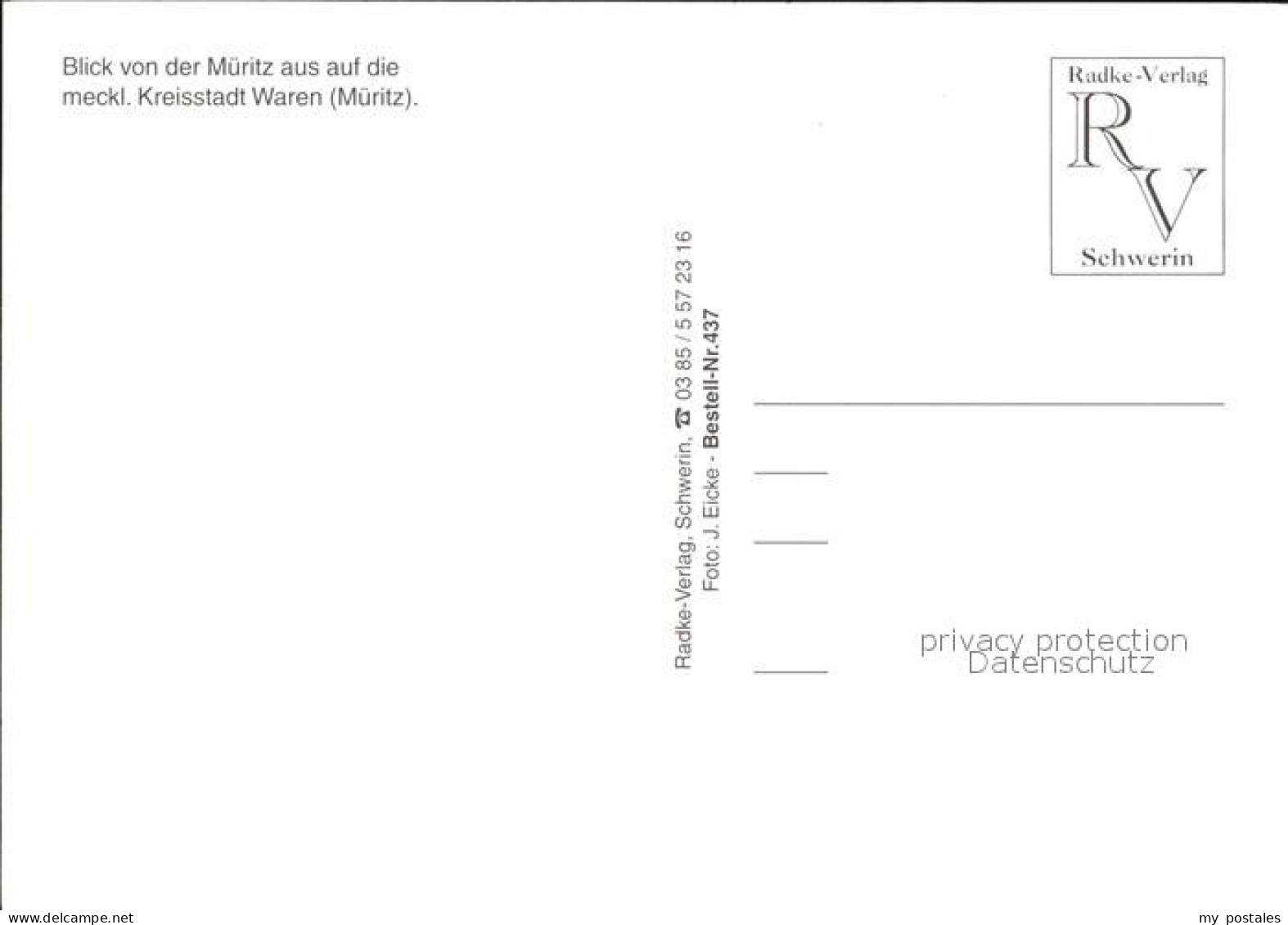 72410639 Waren Mueritz Fliegeraufnahme Waren - Waren (Mueritz)