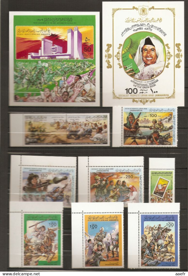 Libye 1979/84 - Petit Lot De 30 Timbres MNH - 4 Blocs - Libye