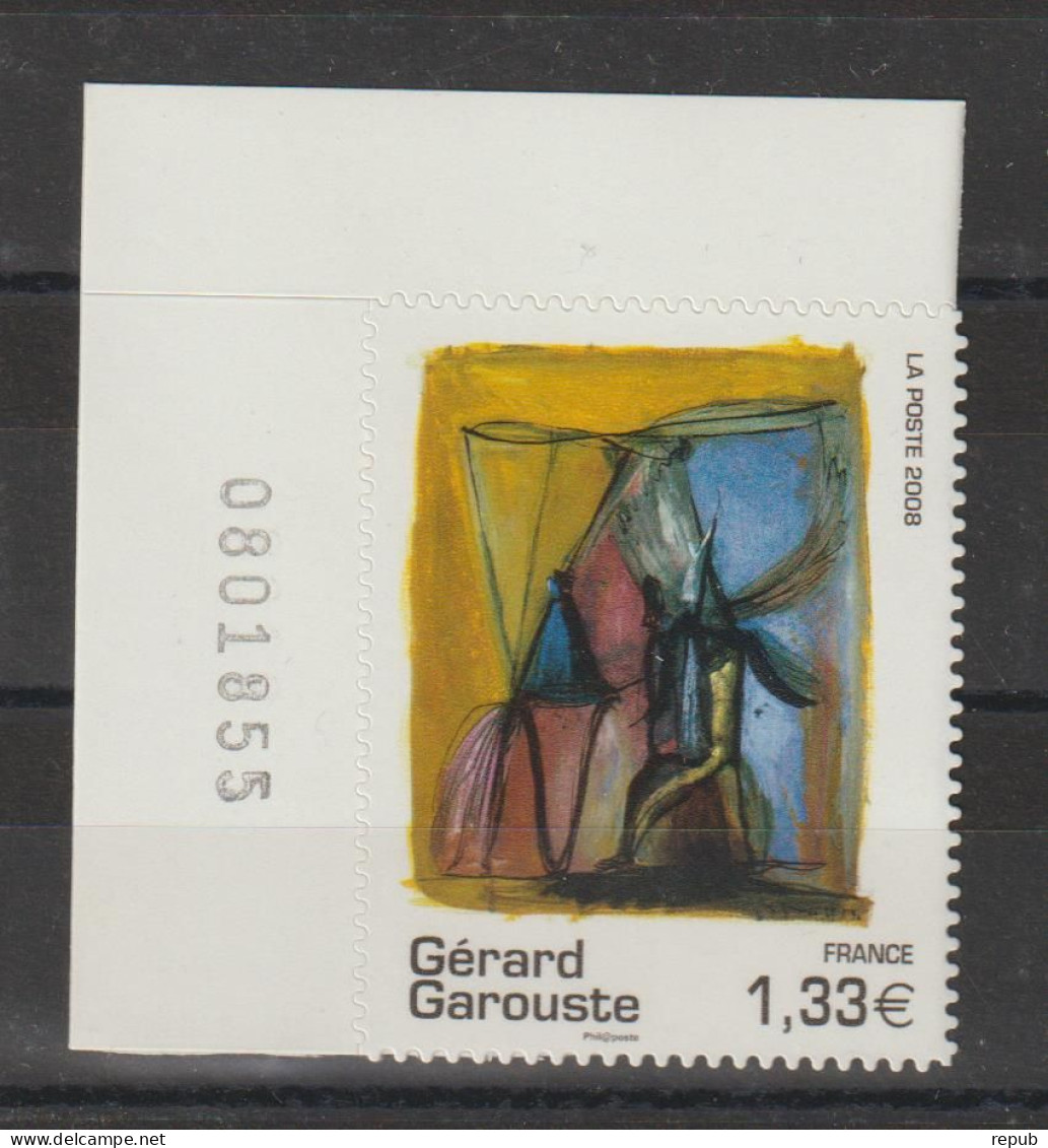 France 2008 Tableau Garouste 222, 1 Val. Neuf ** MNH En Coin De Feuille - Neufs