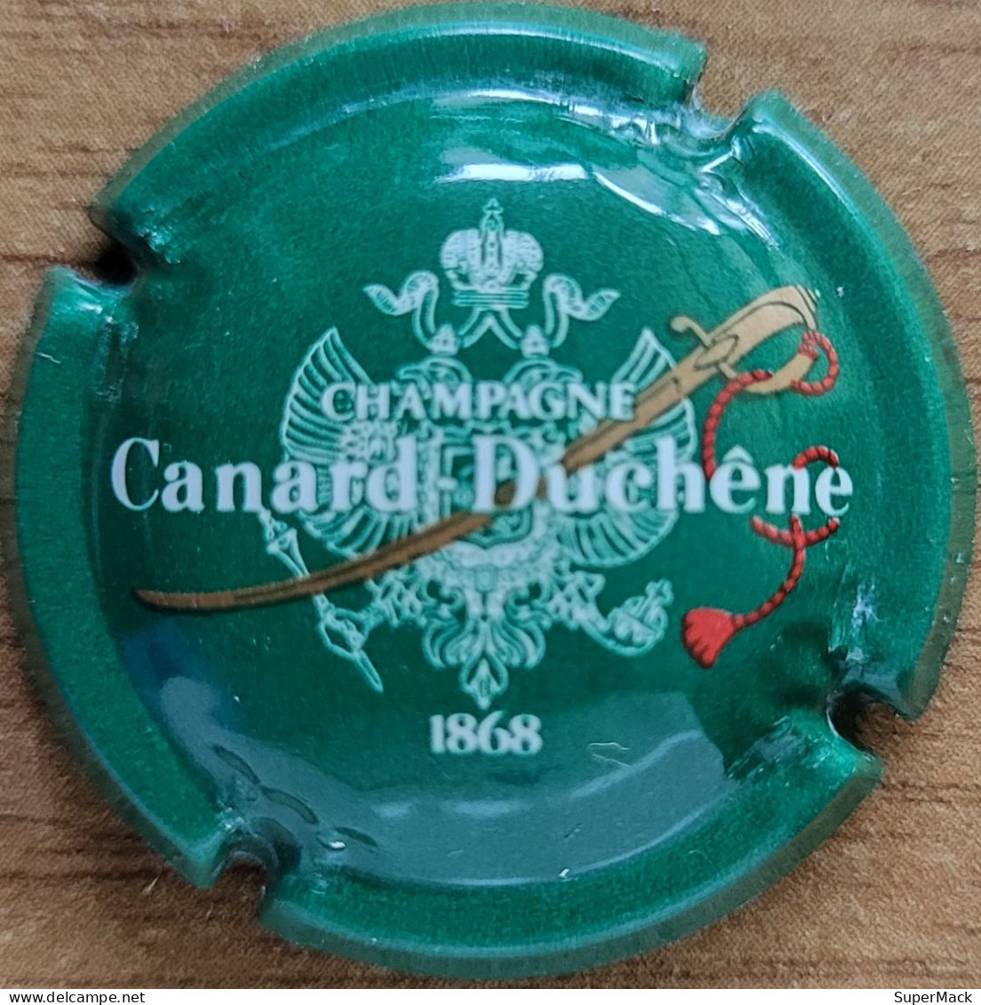 Capsule Champagne Canard-Duchêne Série 14 - Nom Horizontal, Grand Sabre, Vert & Blanc Nr 053 - Canard Duchêne