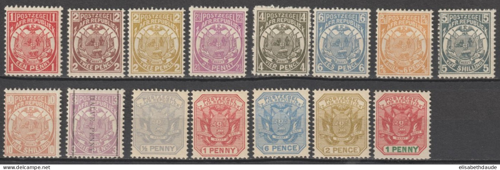 AFRIQUE DU SUD / TRANSVAAL - 1885/11896 - LOT (DONT 83/85 ET 88) ** MNH ! - COTE 2020 = 62.5 ++ EUR. - Transvaal (1870-1909)