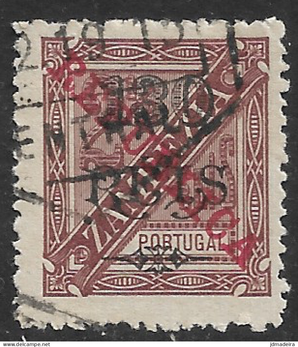 Zambezia – 1915 King Carlos Overprinted REPUBLICA 130 Réis Over 2 1/2 Réis Used Stamp - Zambeze