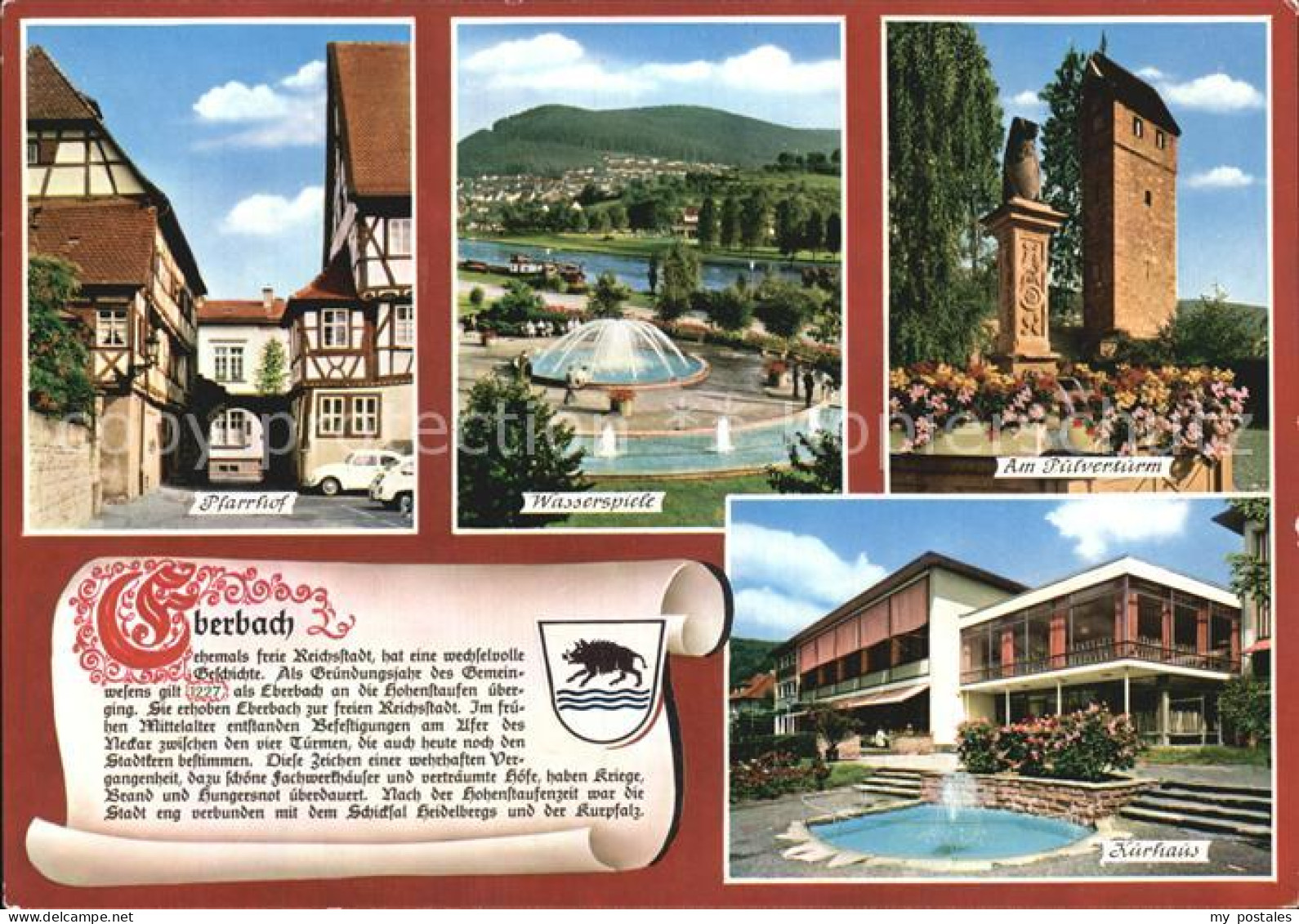 72409233 Eberbach Baden Pfarrhof Wasserspiele Pulverturm Kurhaus Eberbach - Eberbach