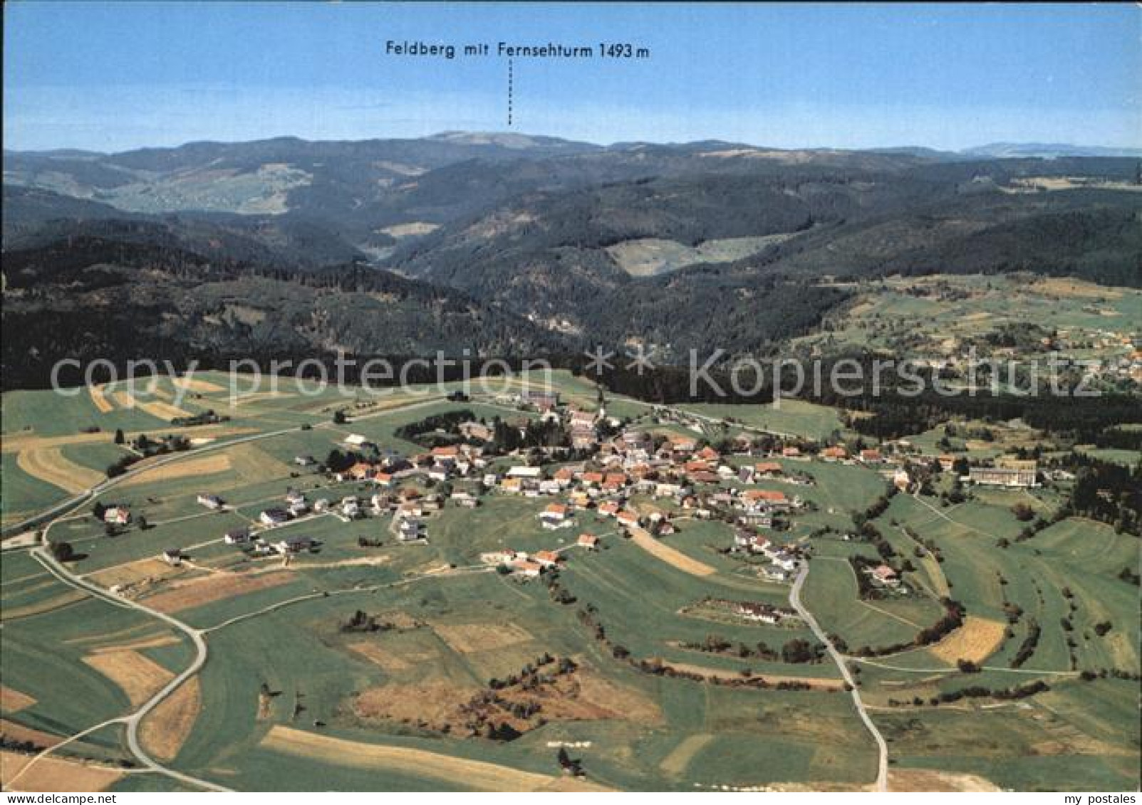 72409080 Hoechenschwand Fliegeraufnahme Mit Feldberg Hoechenschwand - Höchenschwand