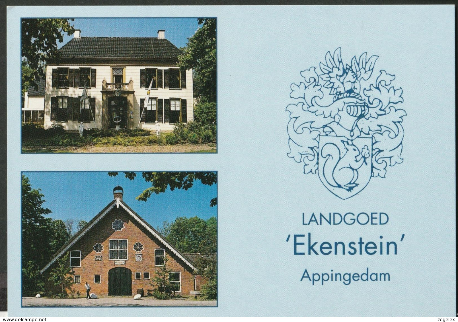 Appingedam - Landgoed Ekenstein - Eekhoorn, Wapen, Heraldiek - Appingedam