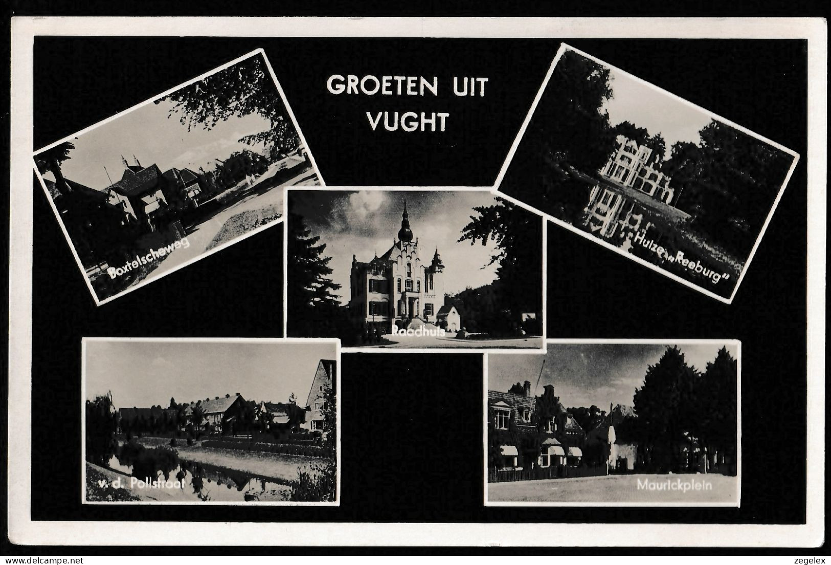 Vught - Boxtelscheweg, V.d. Pollstraat, Maurickplein, Huize "Reeburg" 1952 - Vught