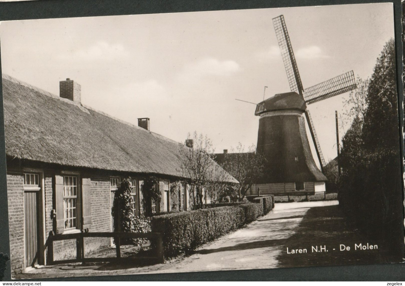 Laren N.H ~1956. - De Molen - Windmill - Laren (NH)